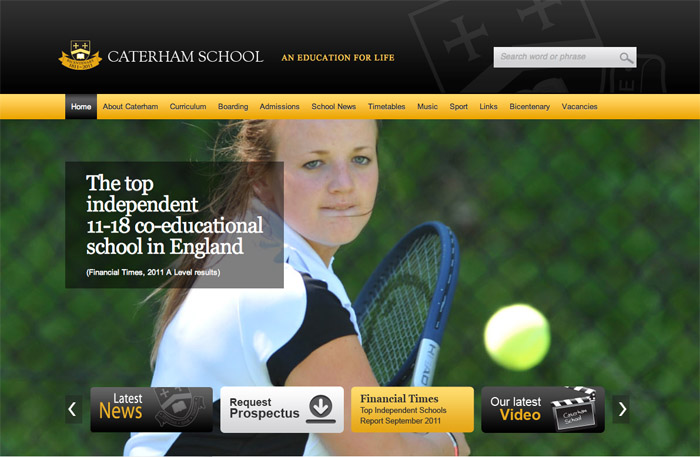 Caterham School website