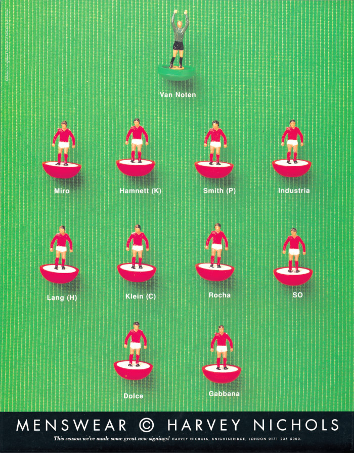 Harvey Nichols Menswear press ads