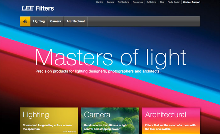 Lee Filters website