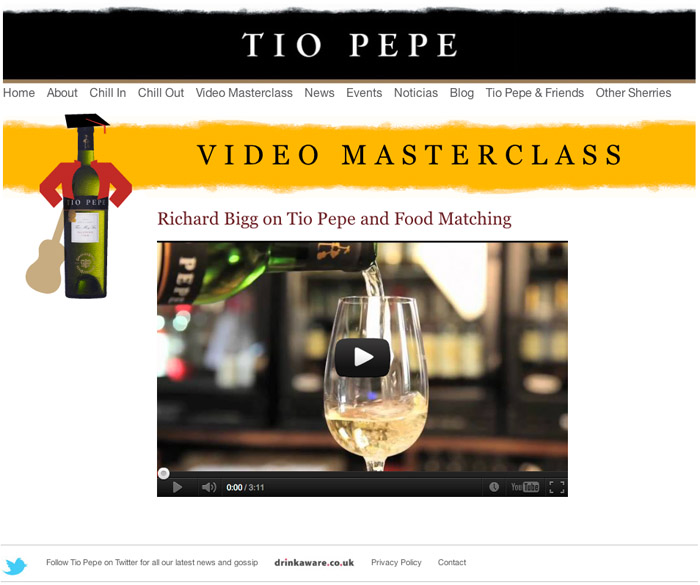 Tio Pepe website