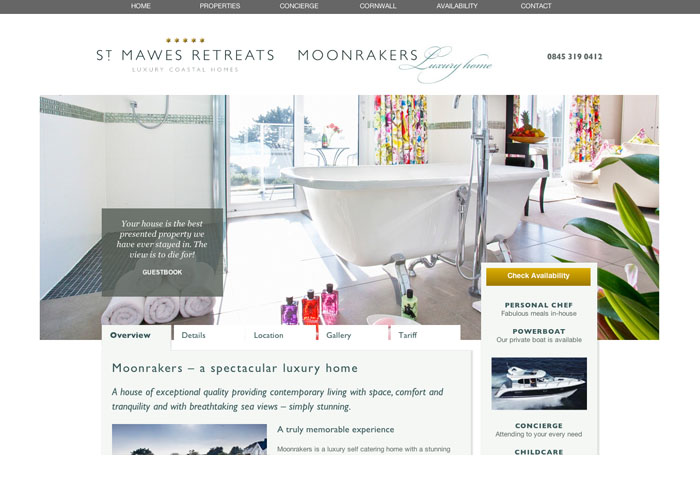 St Mawes Retreats Website