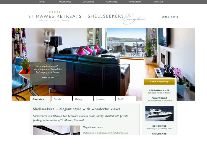 St Mawes Retreats Website