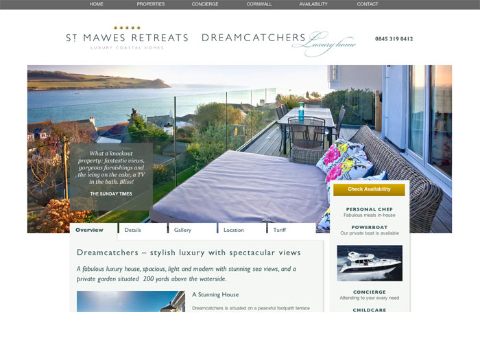 St Mawes Retreats Website